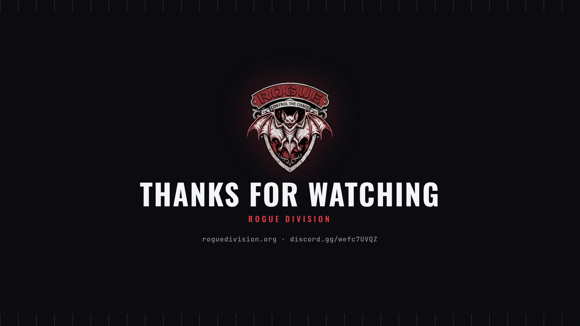 Stream ending screen