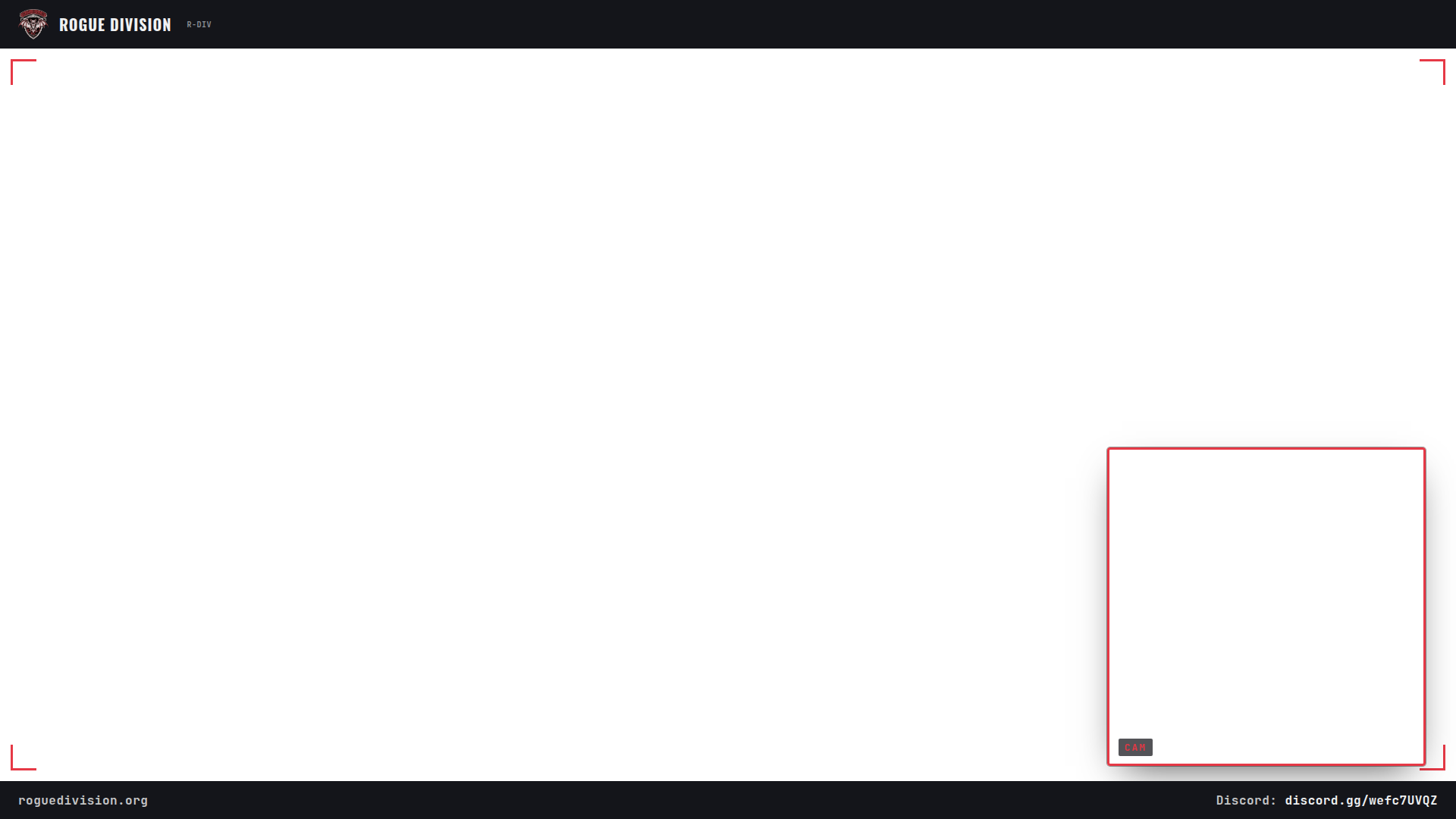 Webcam overlay frame